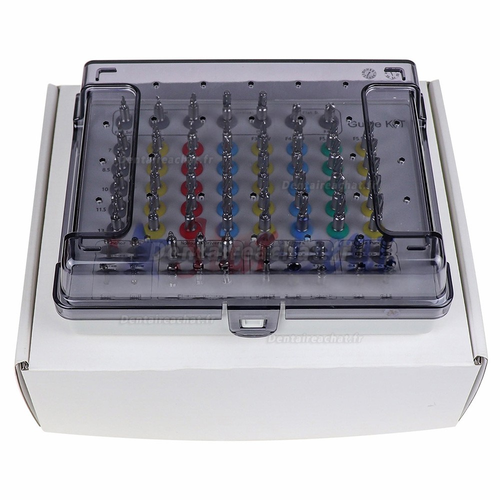 Kits guides pour implants universels dentaires, guide de perforation des tissus, alésoir, guide de forage d'ancrage